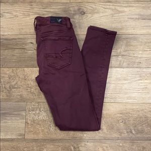 Maroon jeggings